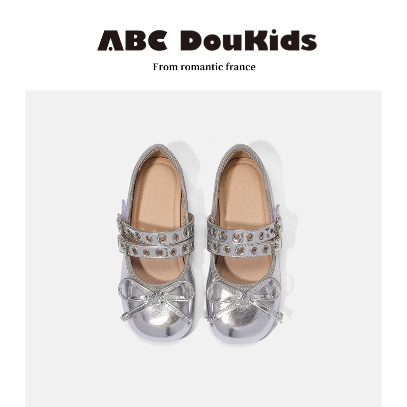 ABC Doukids女童小皮鞋2025夏季新款复古玛丽珍单鞋儿童公主鞋子