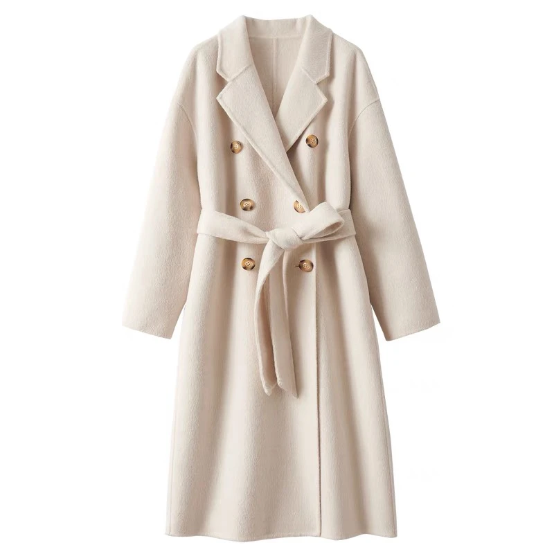 【亏本甩卖】高级感双面羊毛呢大衣（衣长110）