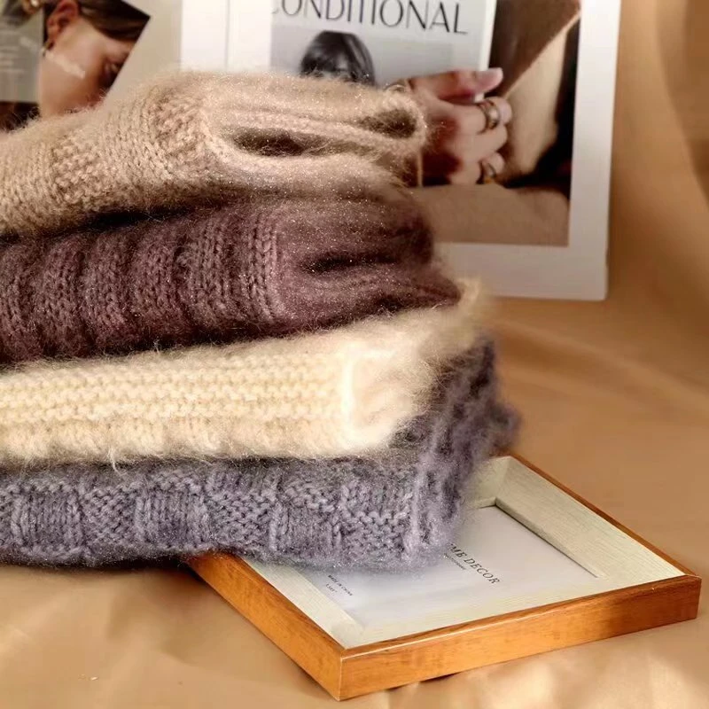 三两大团松鼠绒毛线钩帽子围巾线织毛衣手工编织diy柔软买一送一