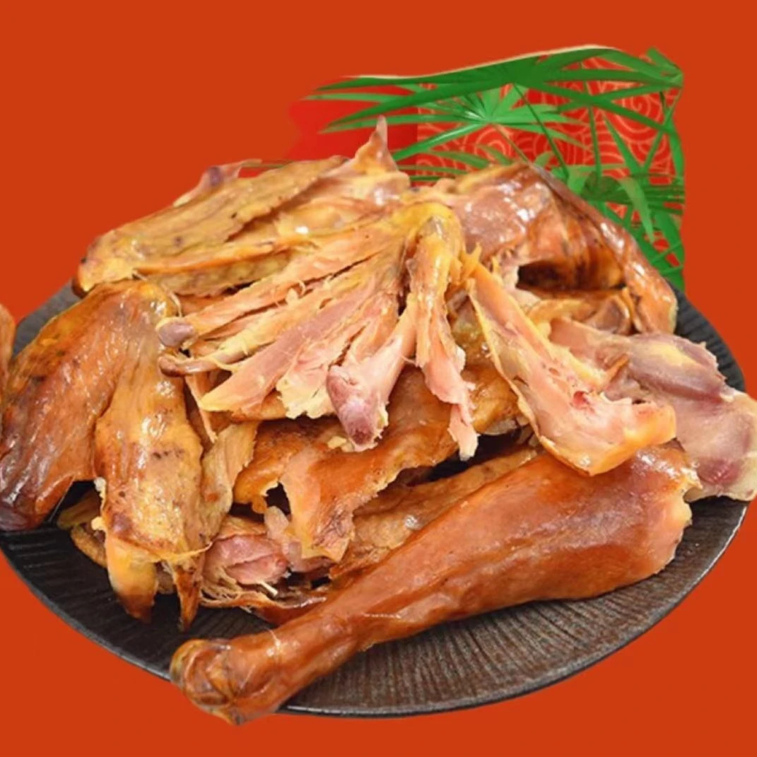 滏泽康（大曼专属）果木熏烤手撕风干鸡即食劲道有嚼劲小公鸡＋脂渣