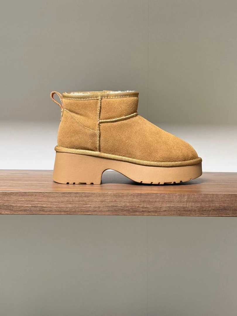 【婓玥】牛反绒版雪地靴！雪地鞋时尚雪地靴韩系真皮百搭雪地靴