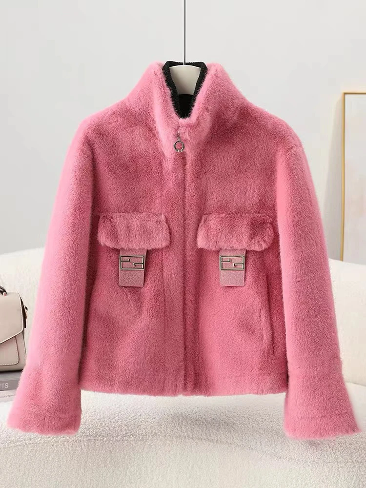 【兜盖】时装周时尚网红女装毛毛外套