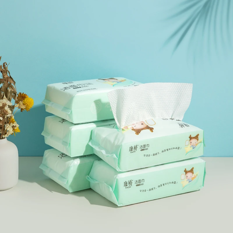 Kangqiao/康桥加厚80g/m²抽取式珍珠纹一次性干湿两用洁面洗脸巾