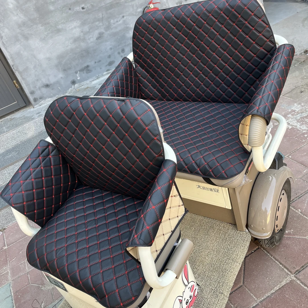 电动三轮车座套全包围防晒四季通用定制防漏座椅垫