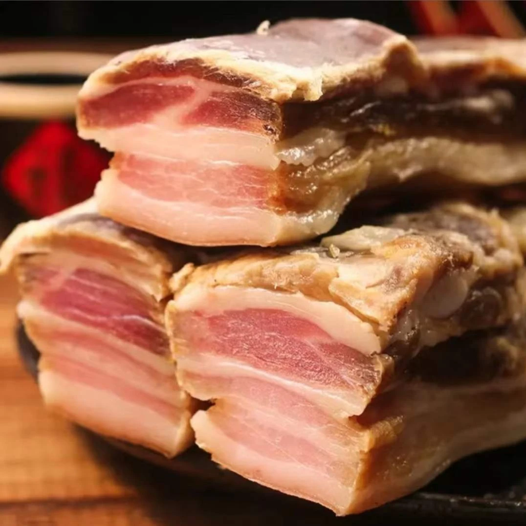 湖北荆门十里铺特产 风干白腊肉500g 腊味 腊香味 精品五花肉优选