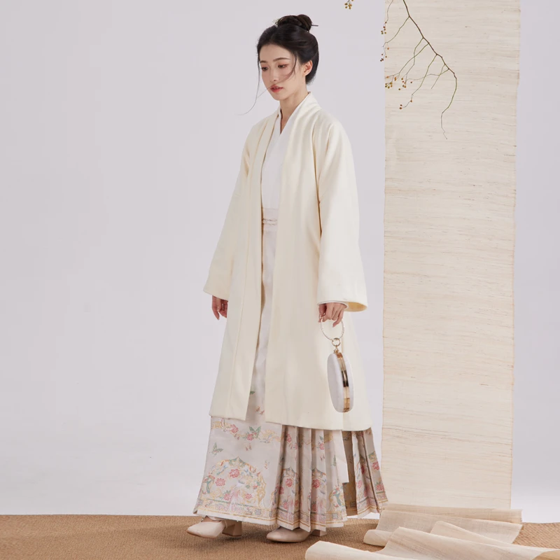 拾濡虞(暖冬)原创秋冬季新款日常通勤汉元素女保暖国风外套大衣