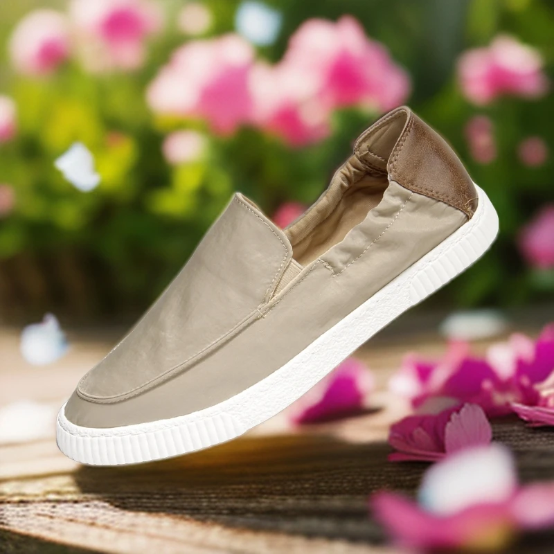 春夏时尚男士百搭防滑帆布鞋透气低帮板鞋休闲软底舒适男鞋#21187