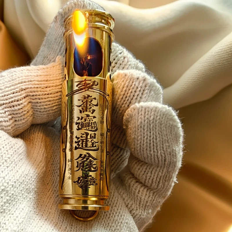 战壕煤油打火机高端火机战壕弹壳老式黄铜复古手工防风高档经典
