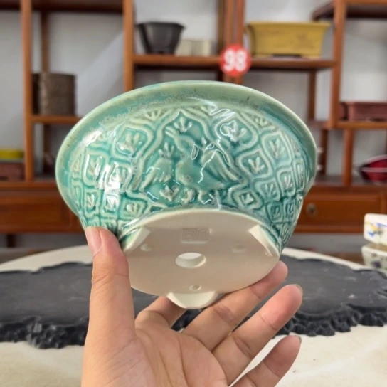 紫砂花盆瑕疵6.5-15。。。