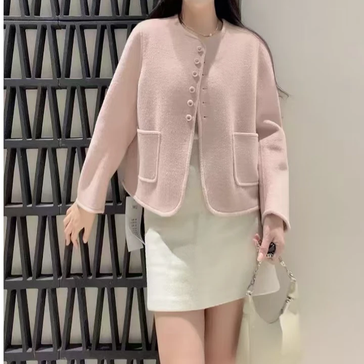 韩版时尚洋气双面羊绒外套