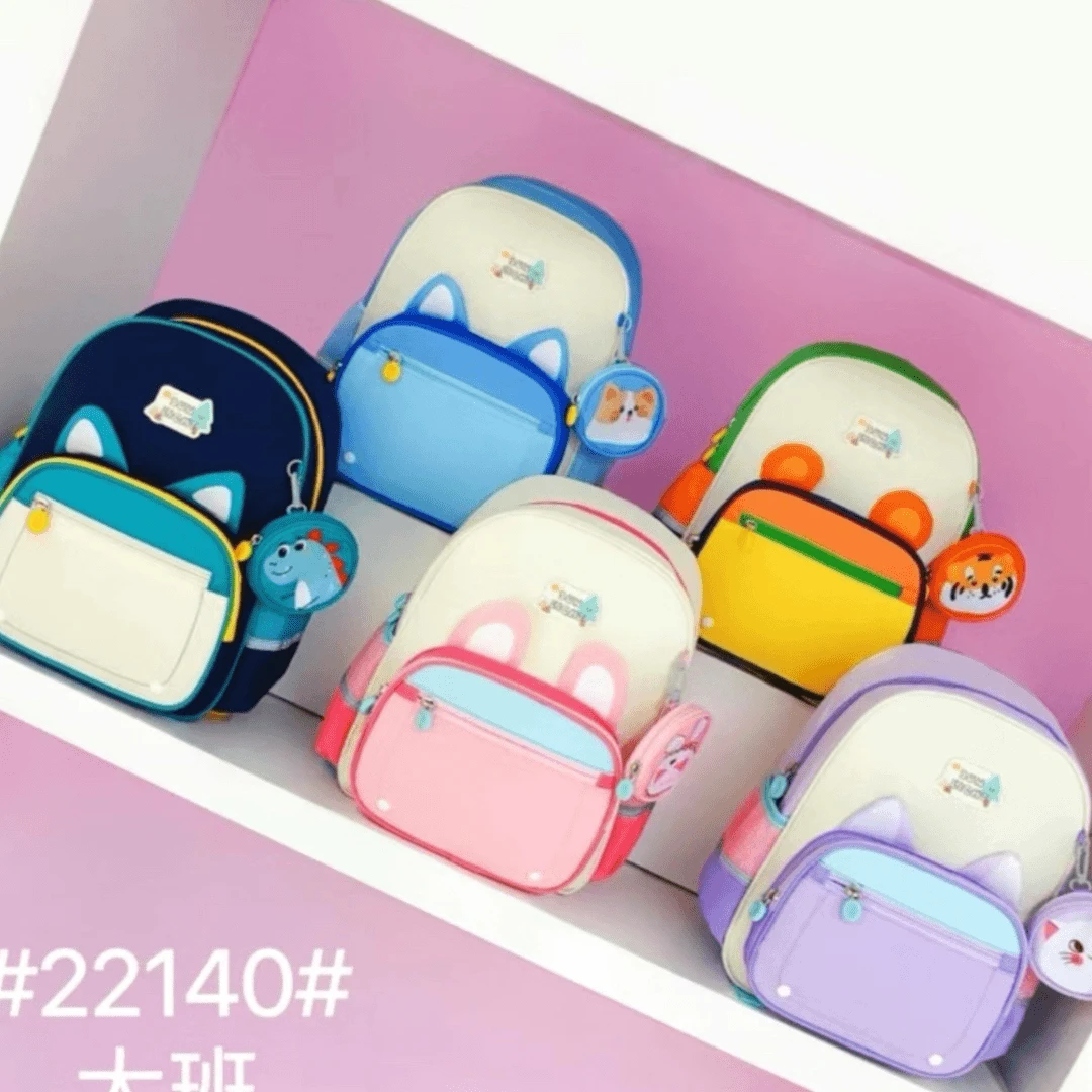 新款小班中班减负防泼水儿童减负书包22149