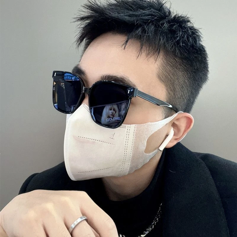 gm墨镜男士开车专用大框方形防紫外线太阳眼镜女高级感大脸显瘦