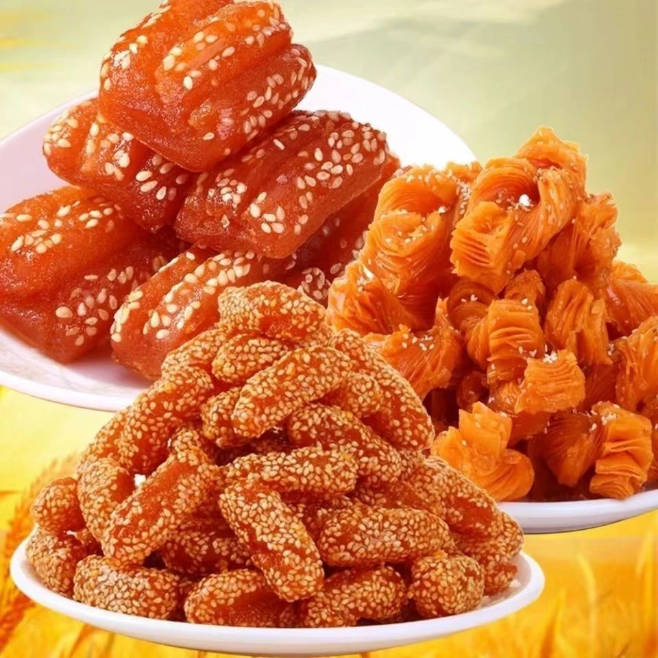 【山东蜜三刀】老式蜜三刀果子传统糕点制作现做现发芝麻条点心散装