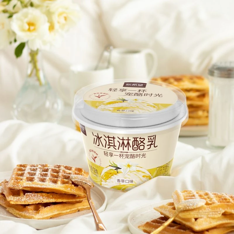 新希望白帝冰淇淋酪乳风味酸奶128g*12盒