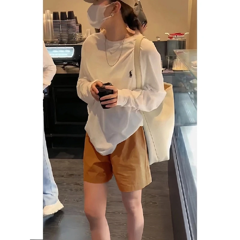 早秋慵懒风宽松薄款新款显瘦百搭长袖上衣休闲韩版外穿气质T恤潮