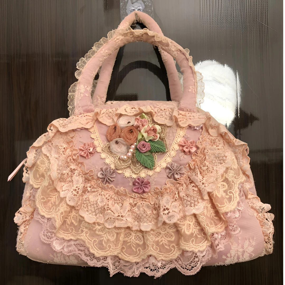 中古VINTAGE日系复古蕾丝包包