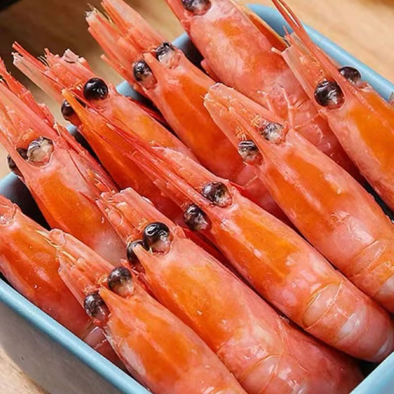80/100规格头籽北极虾净重三斤北极甜虾即食有轻微海藻头包邮