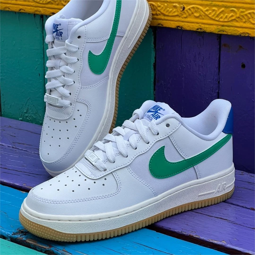 (微瑕慎拍)Nike/耐克Air Force 1低帮板鞋 女款 白绿 DD8959-110