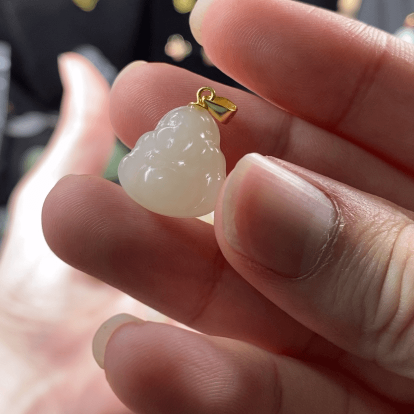 【闪购商品】和田玉颈饰银S925镶嵌
