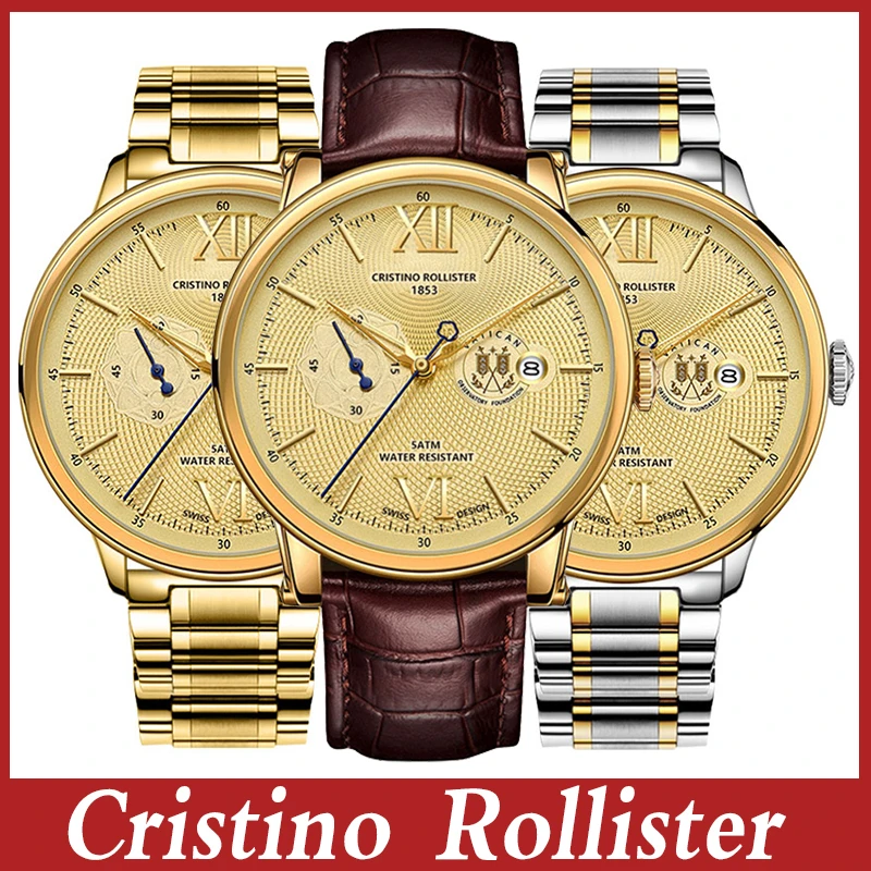 瑞士Cristino Rollister梵蒂冈系列男士手表QY108