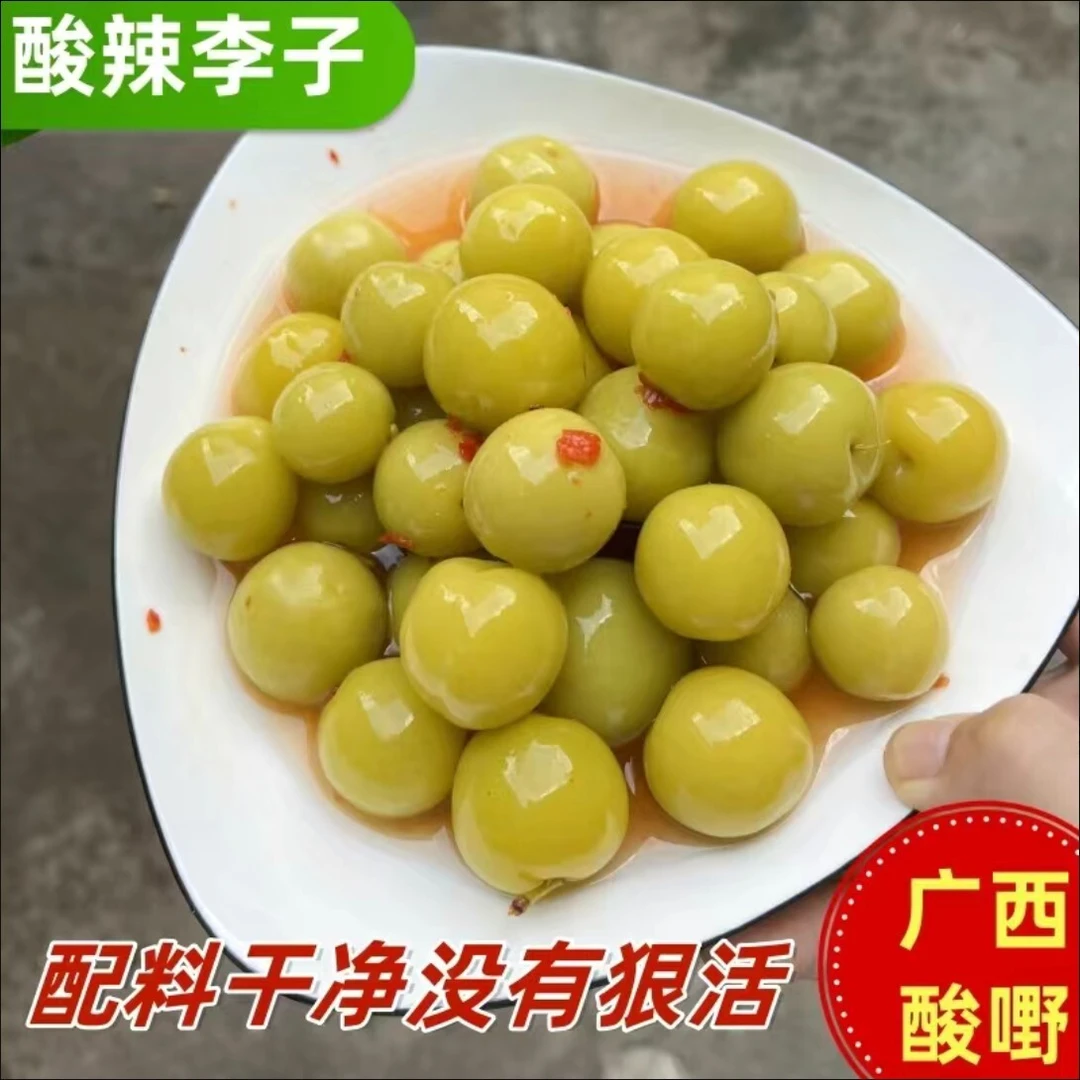 广西酸嘢三月李酸脆李子传统手工腌制开胃酸甜脆爽脆李子500g-5斤