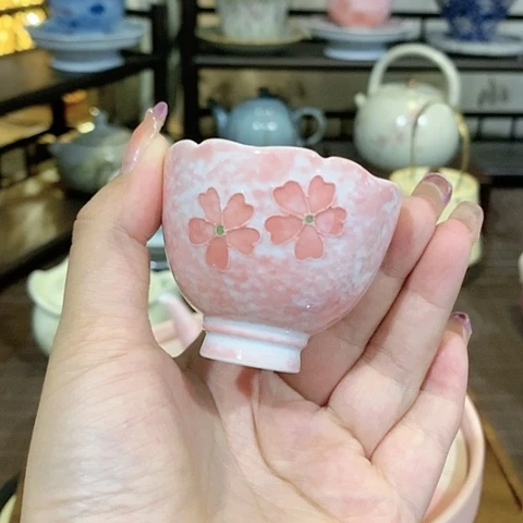 手绘樱花客杯客杯