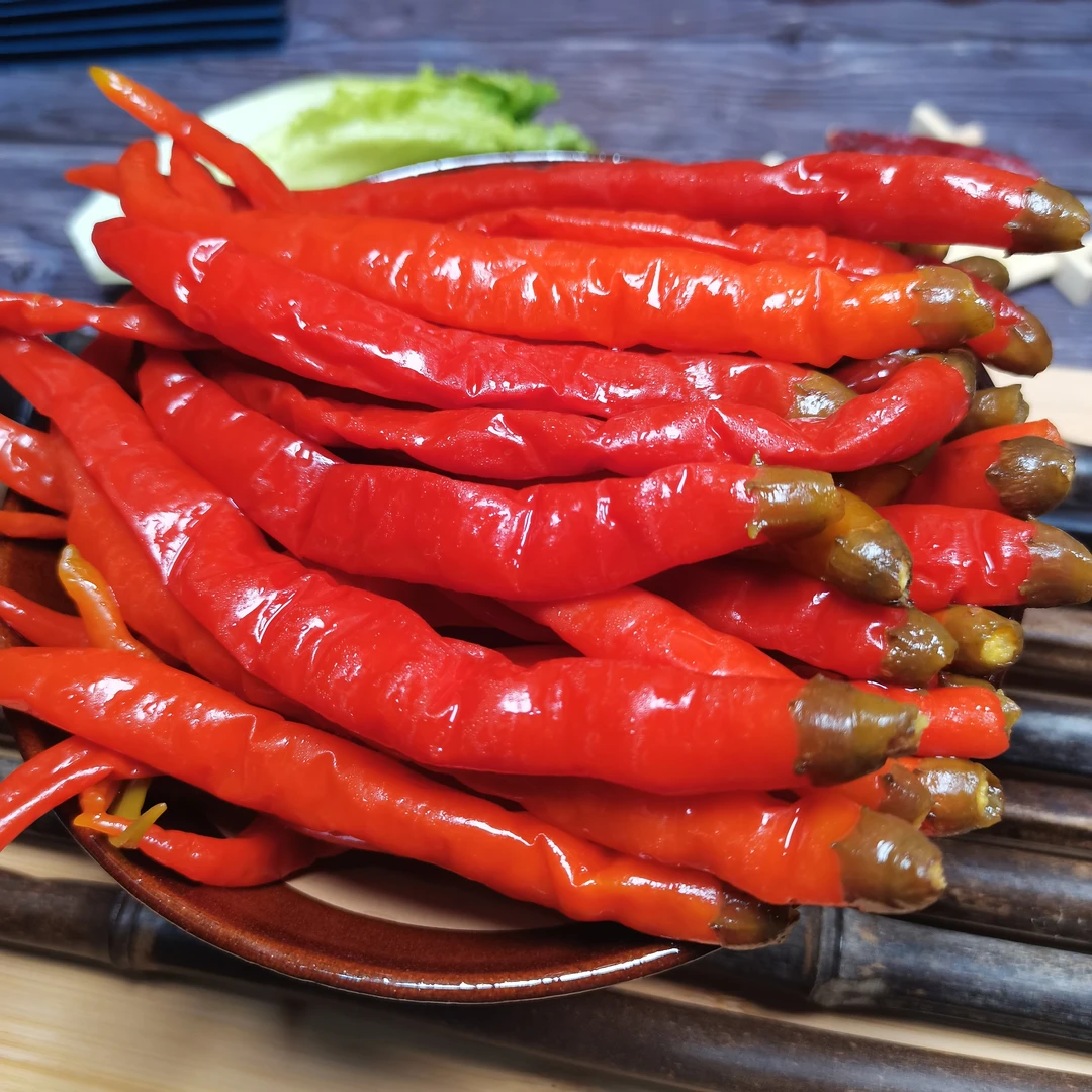 贵州特产传统手工酸辣椒泡椒开胃菜老坛腌制泡海椒青红酸辣椒1斤