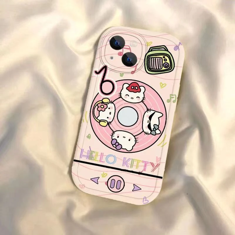 彩色唱片适用苹果15/14promax手机壳13全包12华为/oppo/小米/vivo