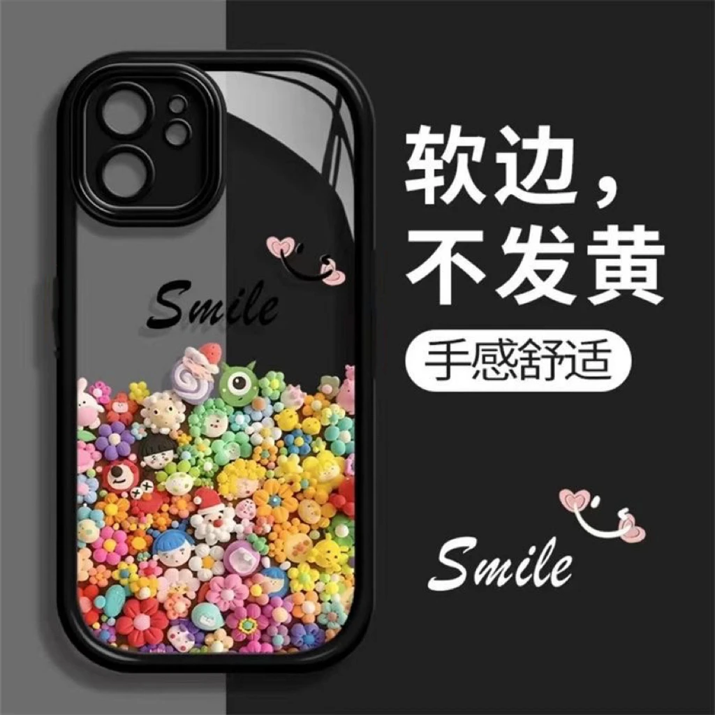 黑框玩偶适用苹果15/14promax手机壳13全包12华为/oppo/小米/vivo