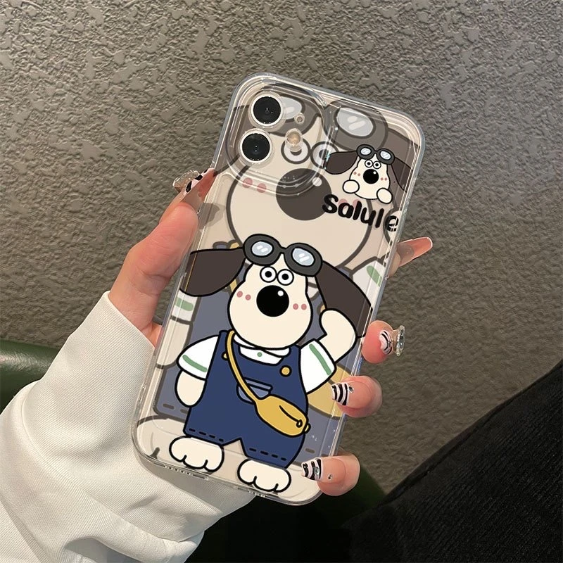 斜挎包狗适用苹果15/14promax手机壳13全包12华为/oppo/小米/vivo