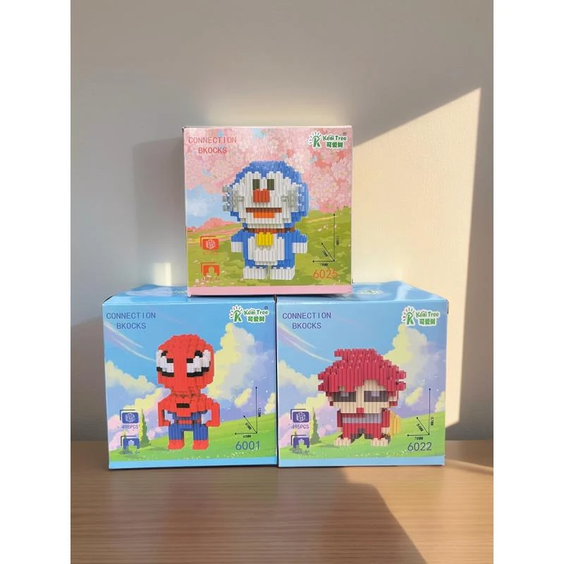 微小颗粒积木儿童益智拼装玩具模型公仔摆件卡通A102