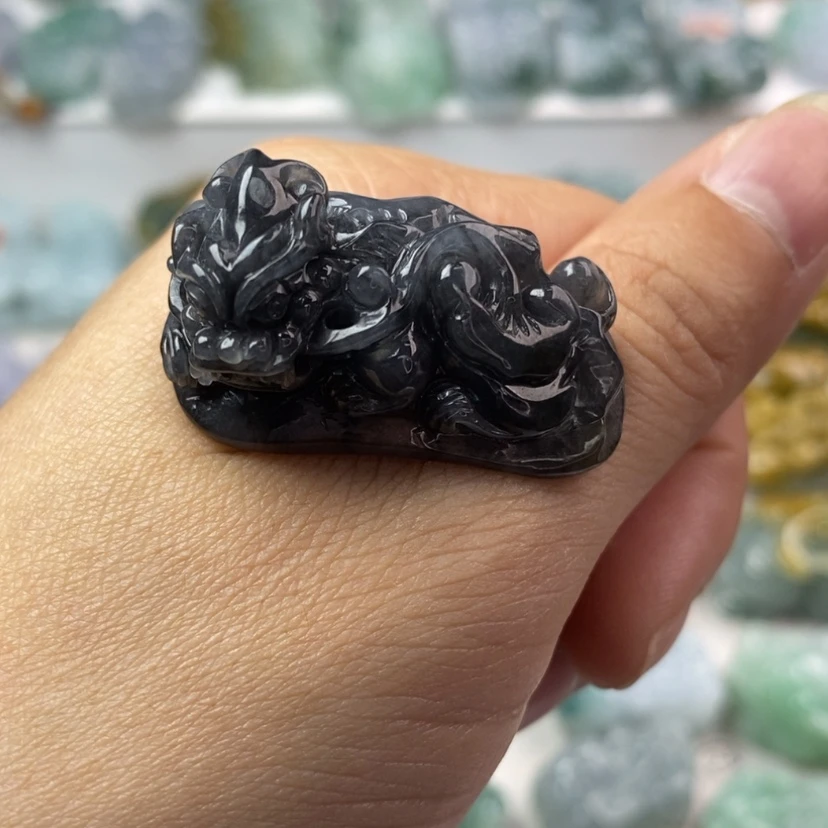 【闪购商品】翡翠颈饰未镶嵌貔貅手牌