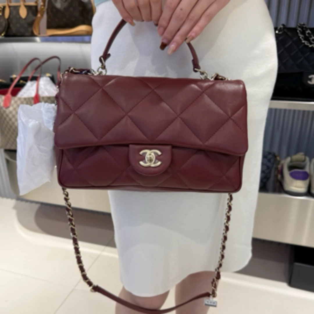 99新 Chanel/香奈儿 悦奢臻选/大全套/19K/中号/手柄cf/链条包