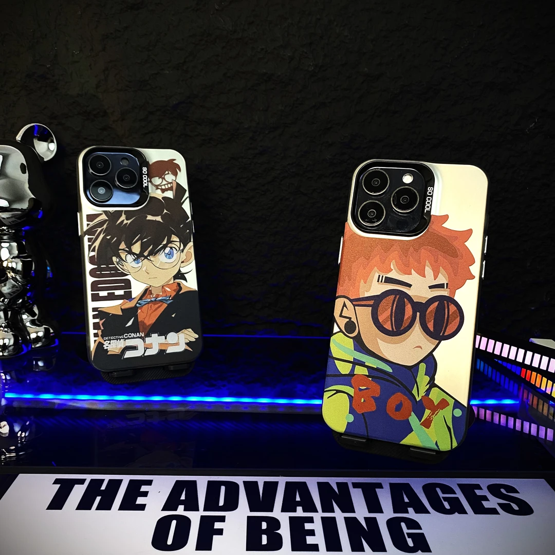 潮酷男孩-IMD彩银-潮牌个性图案软包边硬背板-创意散热防摔手机壳