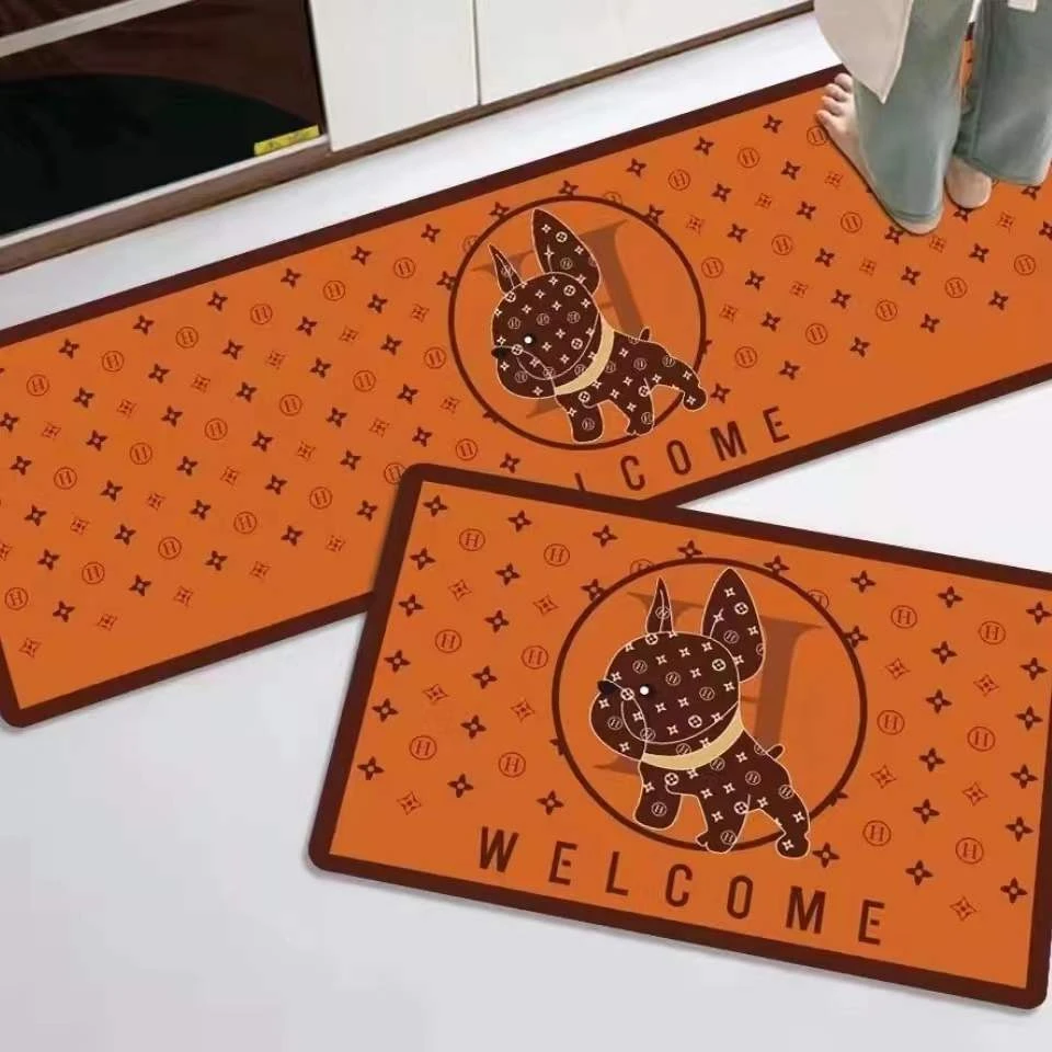 轻奢网红厨房长条吸水吸油防滑地垫浴室卫生间脚垫家用防油软垫