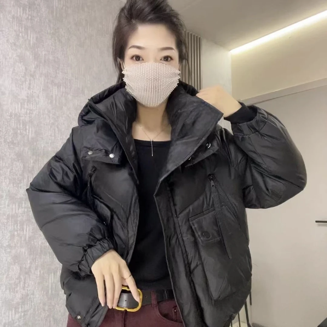 秋冬新款加厚棉服女短款宽松休闲保暖面包服