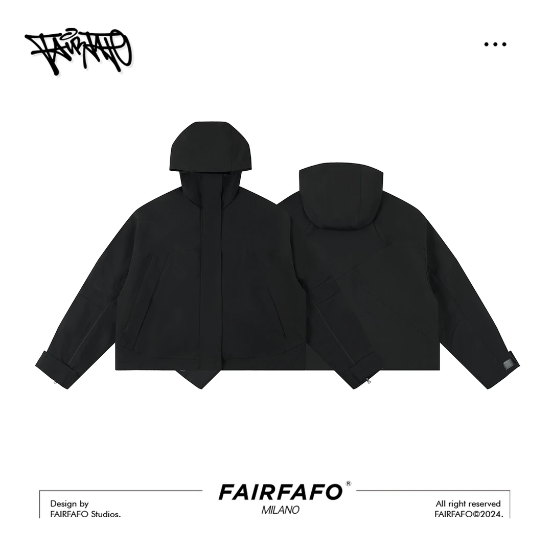 FAIRFAFO林肉肉【户外登山夹克外套】WTJY44019早秋长袖薄款连帽ins