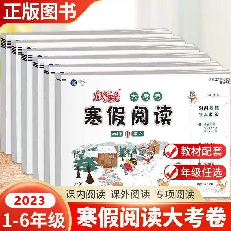 100分闯关寒假阅读大考卷课内真题阅读28天提升计划同步练习册
