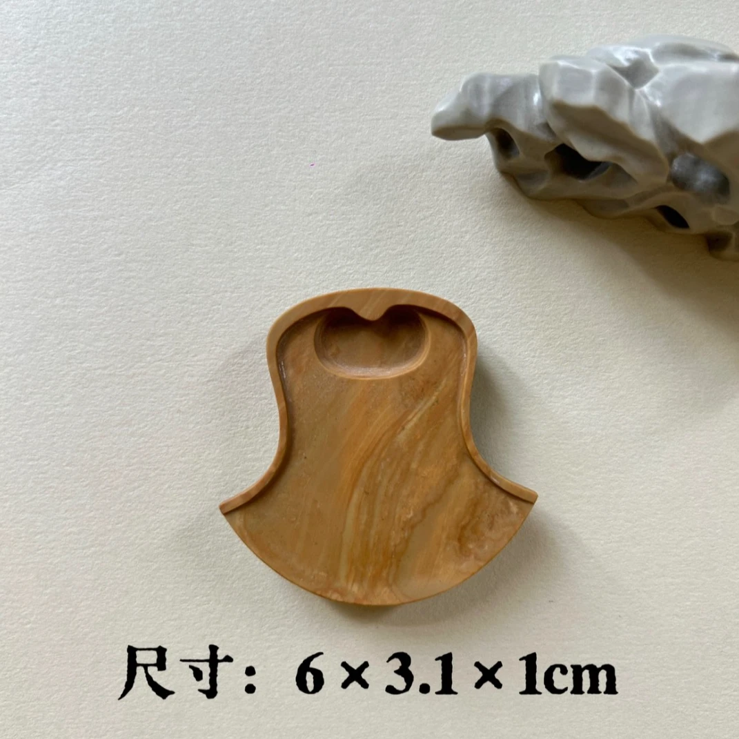 紫霞堂 MINI松花石黄府上游龙行囊迷你砚雕刻非遗优手工小尺寸文