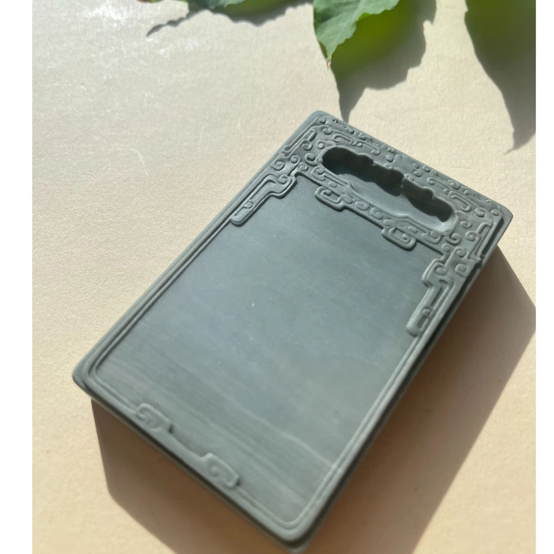 松花石行囊砚文玩砚仿古砚迷你小砚手工优质大气文房非遗品牌制作