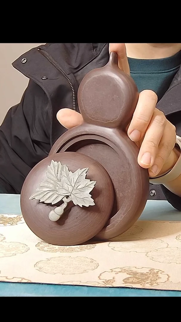 【闪购商品】松花石砖雕葫芦砚