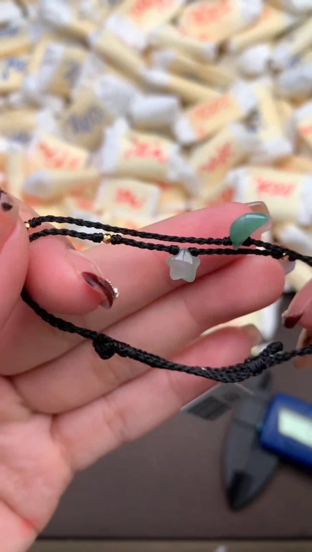 【闪购商品】翡翠手绳18K金镶嵌—