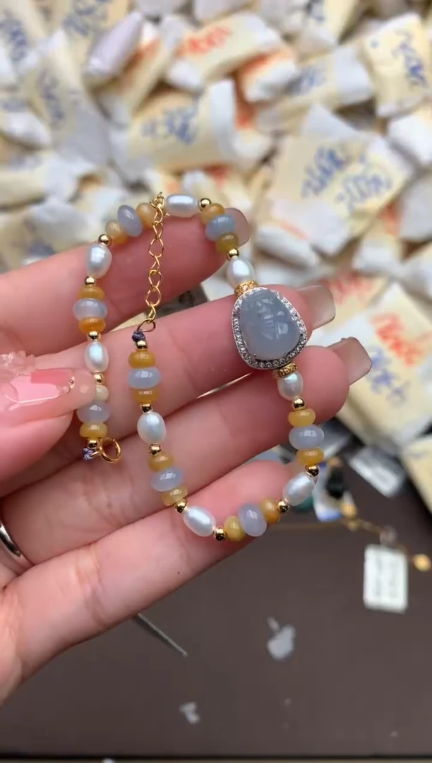 【闪购商品】翡翠手链银S925镶嵌一