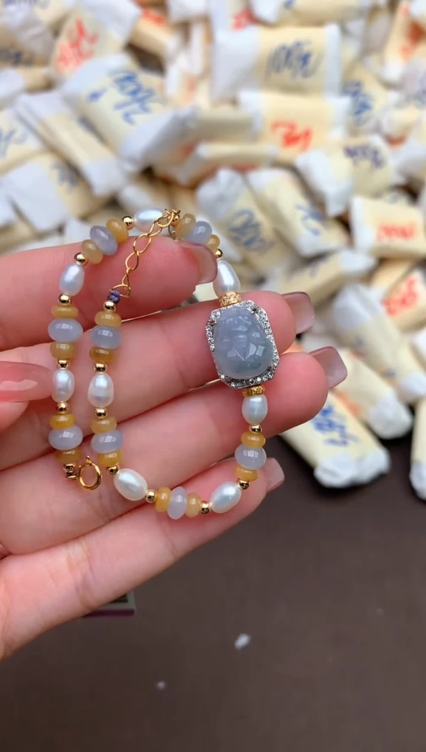 【闪购商品】翡翠手链银S925镶嵌  一