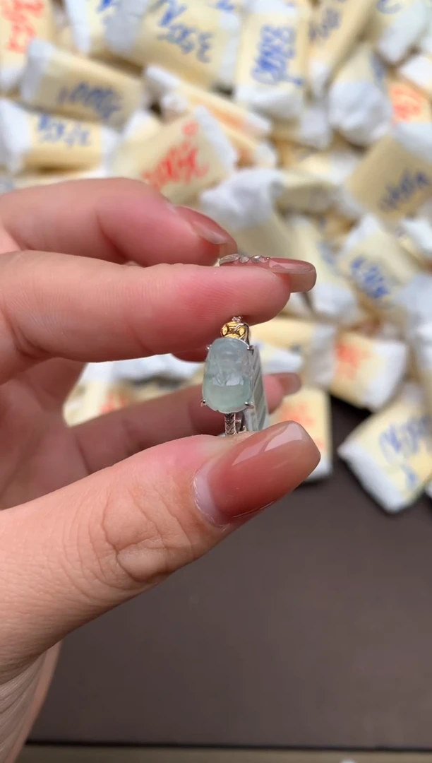 【闪购商品】翡翠戒指银S925镶嵌一