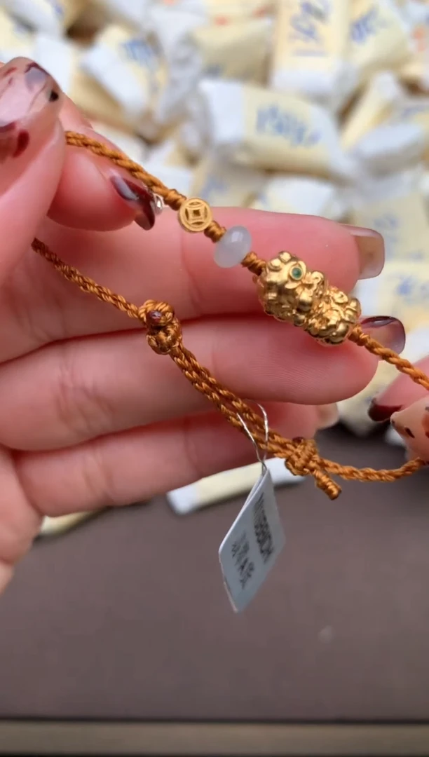 【闪购商品】翡翠手绳18K金镶嵌—