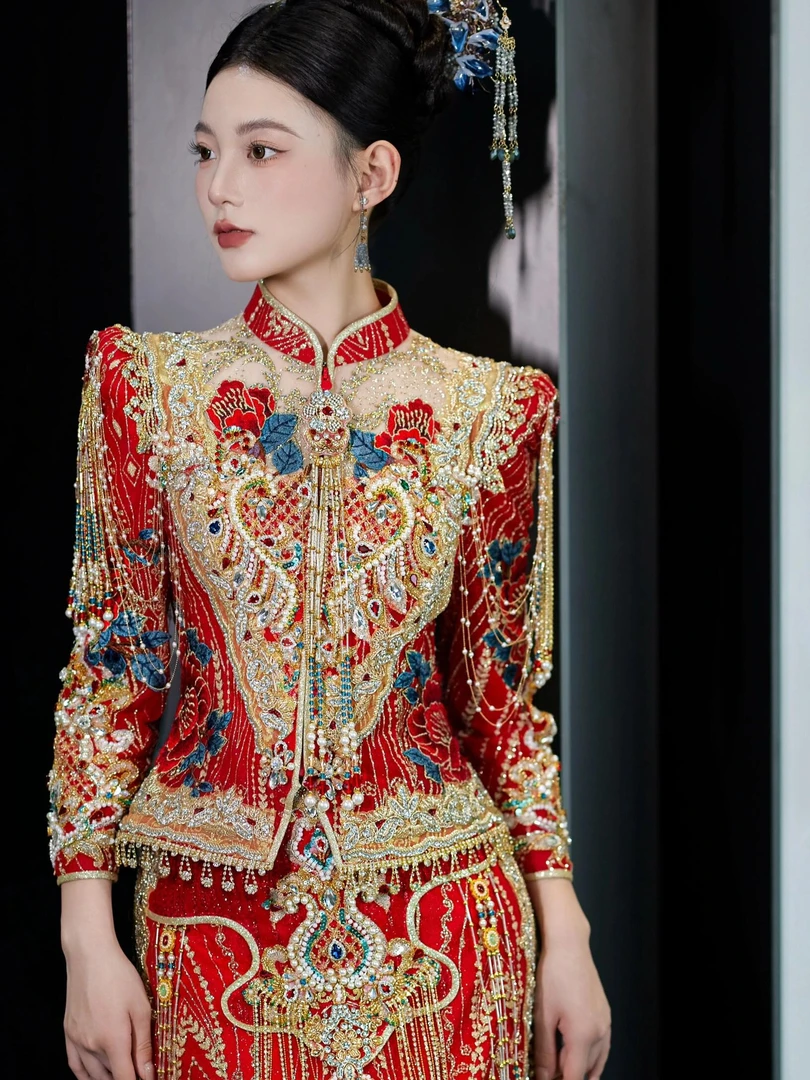 出门秀禾服，印度丝版本马来褂，气质显瘦大气