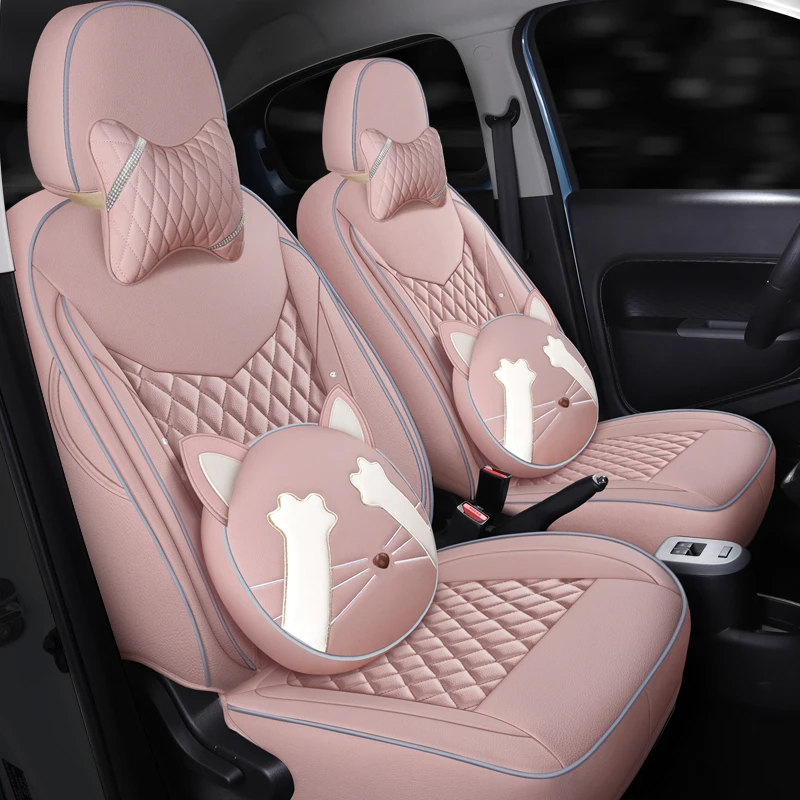 新款专车定制白猫黑猫长城欧拉汽车座垫