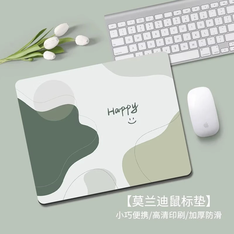 莫兰迪鼠标垫高清可爱电脑护腕垫女生办公桌电竞键盘垫学生书桌垫