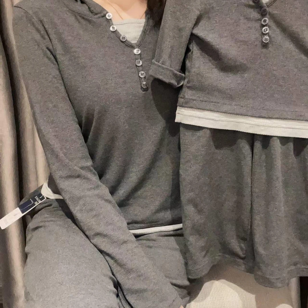 【亲子假两件套装T 小乐妈咪】婴儿装男女童秋季新品宝宝G12
